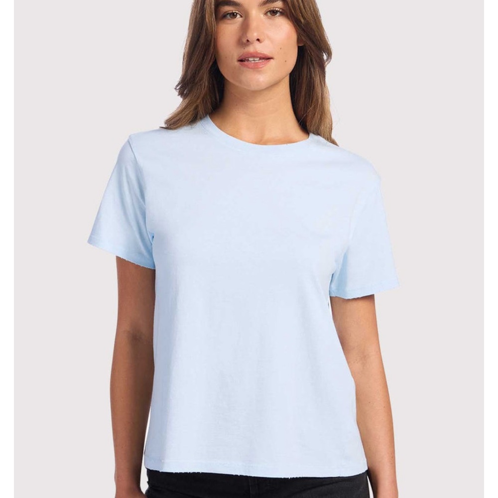 nuuds NIB Cloud (Light Blue) everyday Short Sleeve Tee size Large
